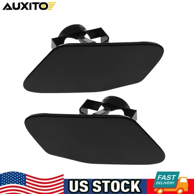 Par de cubiertas de boquilla de lavado de faros delanteros para BMW X3 F25 2010-2017 51117338568 EE. UU. Foto 1 de 4