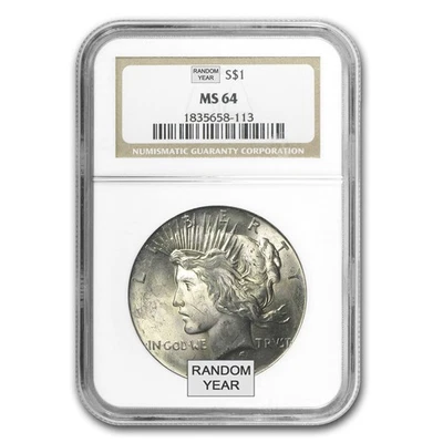 1922-1935 Peace Dollars MS-64 NGC - Image 1 of 3