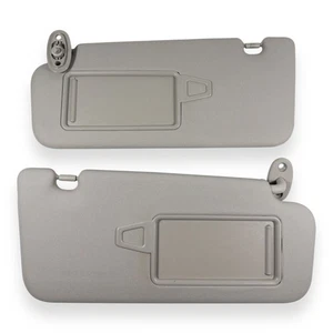 2010-2013 Kia Forte Driver & Passenger Side Sun Visor Pair Set Gray Vinyl - Picture 1 of 8