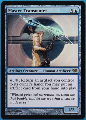 Master Transmuter FOIL Conflux NM Artifact Blue Rare CARD (507990) ABUGames - Image 1 of 2