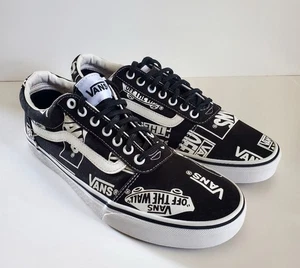 Vans schwarz-weiß Grafik Turnschuhe Herren Größe 10,5 - Bild 1 von 6