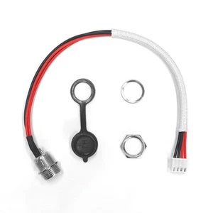 Charging Port Connector for Hoverboard 4 Wire 3 Pin with Mounting Hardware - Photo 1/11