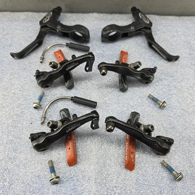 Tektro Mini-V  Brake Calipers, Avid FR-5 Levers, Kool Stop Pads, VGC - Image 1 of 4