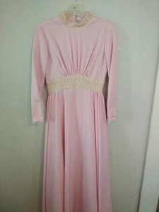 Vintage Women's Bridal Gown Cinderella Pink sz 10 Fast Shipping - Picture 1 of 4