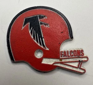 NFL Vintage ATLANTA FALCONS RUBBER Football FRIDGE MAGNET - Picture 1 of 2
