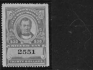 US Scott RG127, $30.00, Revenue, Silver Tax, Series of 1942, No OVPT, Used, NG - Picture 1 of 1