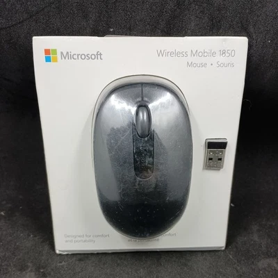 Microsoft - ‎U7Z-00001 - Wireless Mobile Mouse 1850 - Black NEW IN BOX  - Image 1 of 4