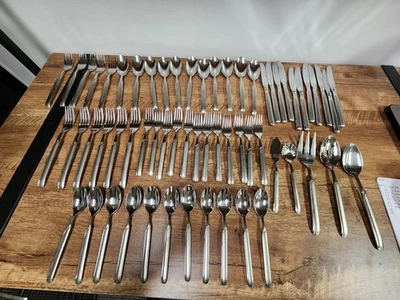 Dinner Forks Spoons Knives etc. JA Henckels SYNERGY 18/10 Stainless 61 Pieces - Image 1 of 4