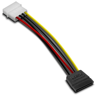 Speedlink PC Strom-Kabel Adapter IDE 5,25" Stecker zu SATA 15-polig Buchse Molex - Bild 1 von 3