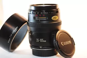 Canon EF 35-105mm f/3.5-4.5 lens FX lens EW-68 for EOS 630 A2 Elan T8 5D 90D 80D - Picture 1 of 7
