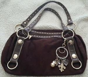 Kathy Van Zeeland Suede Bag - Picture 1 of 12