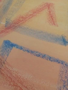 "Sonnengebackene Geometrie:" Ein Aquarellkreide trocken nass / Matthew Natale - Bild 1 von 2