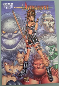 AVENGELYNE: PECADOS CAPITALES #1 (1995) IMAGEN DE PRENSA MÁXIMA CÓMICS ROB LEFELD! - Imagen 1 de 2