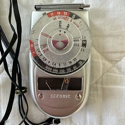 Medidor de luz de exposición Sekonic L-38 "Auto Leader" Japón vintage 1960 Foto 1 de 4