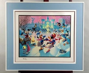 Donald Duck and Uncle Scrooge Mardi Gras Before The Thaw Carl Barks Signed Gold - Picture 1 of 4