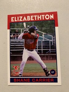 Shane Carrier Card 2016 Elizabethton Twins Team Card