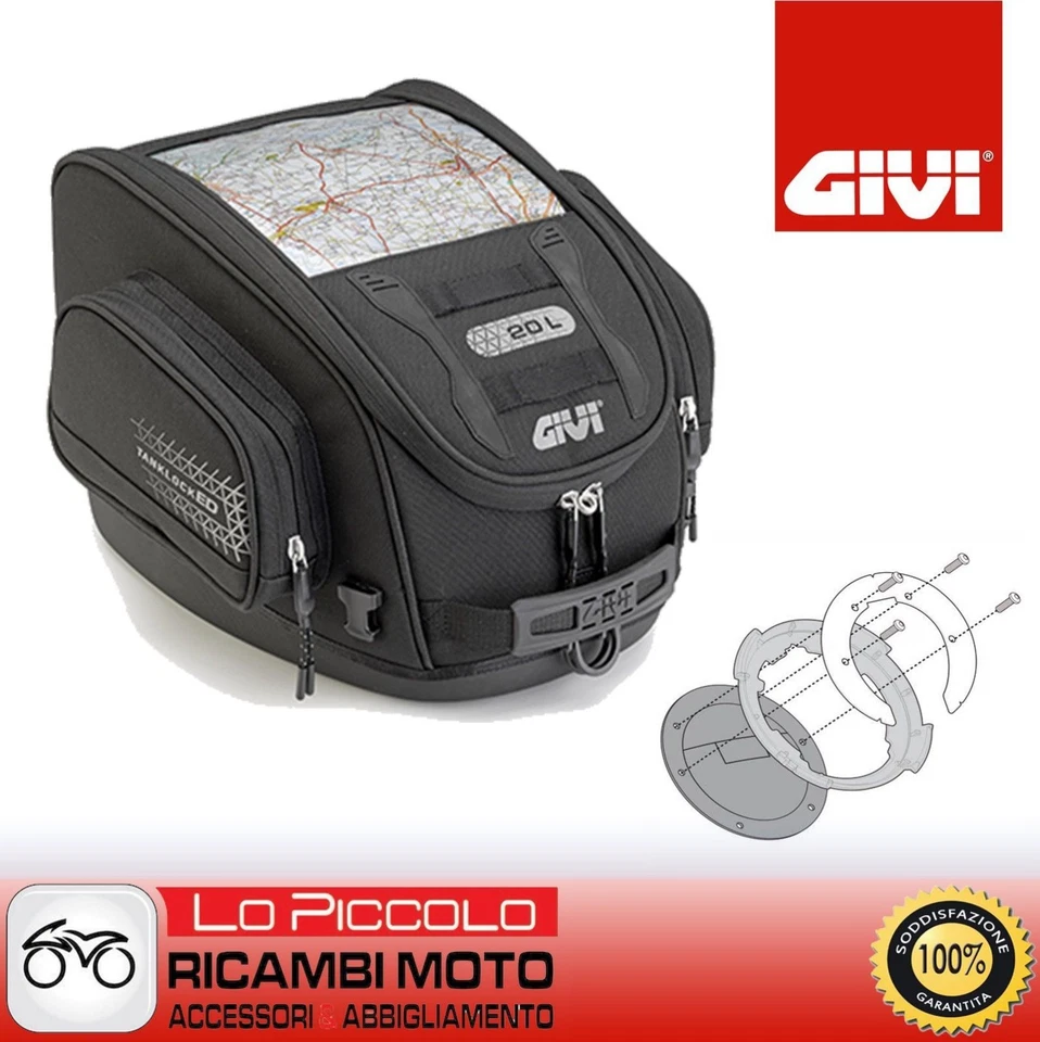 GIVI Bolsa de Depósito Tanklock UT809 + Brida BF28 Kawasaki Z 650 2017 - Imagen 1 de 1