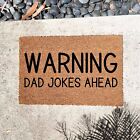 Warning dad jokes ahead doormat, custom doormat, personalised doormat, door mat