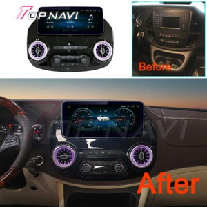 12.3Inch Android Head Unit for Benz Vito Metris Waiters 2016-2018 GPS Stereo BT - Picture 1 of 12