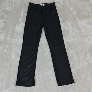 Abercrombie Fitch Pants Womens 28/6 XS Black 90s Slim Straight Ultra High Rise - Picture 1 of 13