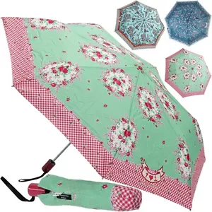 BLUTSGESCHWISTER Regenschirm von KNIRPS Taschenschirm Auf Zu Automatik Schirm - Bild 1 von 27