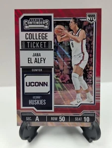 Jana El Alfy 2024-25 Panini Contenders ROJO #rd 12/50 UCONN Huskies Baloncesto #3 - Imagen 1 de 1