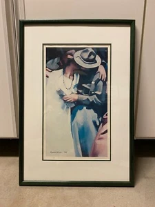 Zimmerman Couple Kissing Signed Numbered Lithograph 1976 - Picture 1 of 8