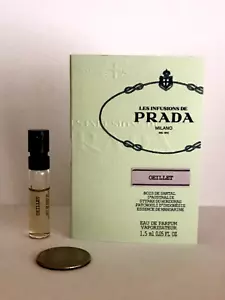 OEILLET Eau De Parfum by LES INFUSIONS DE PRADA Spray Sample Vial 0.05 oz/1.5 ml - Picture 1 of 3