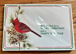 VTG Cape Shore Christmas Post Cards New Sealed Set of 10 Cardinal Theme - Picture 1 of 3