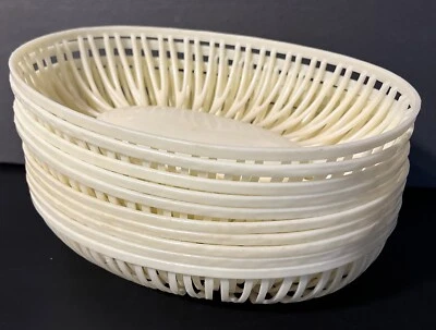 Lote De 10 Cestas De Colección Bloomfield International 1530 Blanco Food Service - EE. UU. Foto 1 de 4