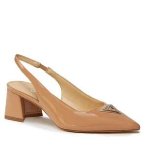 GUESS FLPZANPAT05 Sandalias De Tacón De Piel Color Nude - Imagen 1 de 5
