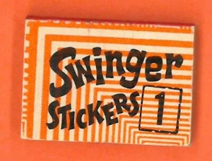 SWINGER STICKER 1 MINIBUCH Psychedelic Cover VENDING Kaugummipreis Charm Tiny - Bild 1 von 9