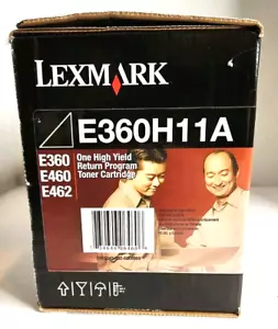 LEXMARK E360H11A Genuine Toner Cartridge Black New Sealed - Picture 1 of 8