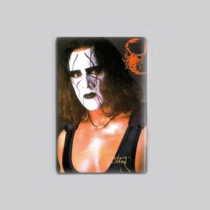 STING - IMÁN NEVERA 2"x3" (cartel lucha libre vintage años 90 - Imagen 1 de 2