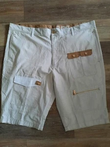 Mens 42 SEAN JOHN POPLIN CARGO LONG Baggy SHORTS - Picture 1 of 5