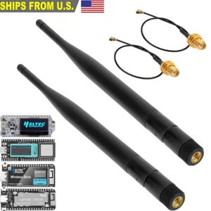 2Pcs 915MHz LoRa Antenna Indoor 4dBi Gain Omni SMA Male with IPEX Cable - Picture 1 of 8