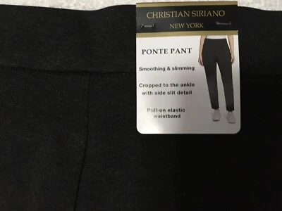 Christian Siriano Women's Ponte Pull On Pant Size S Charcoal Grey New With Tags - Image 1 of 4