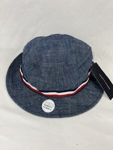 TOMMY HILFIGER WOMENS BLUE BUCKET HAT ONE SIZE NEW