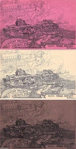 # MILITARI- AUTIERI: REPARTO CARRI ARMATI "PONDERE.." 3 cart diversi colori - Bild 1 von 1