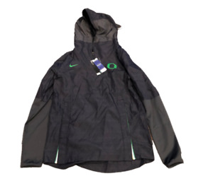 NWT New Oregon Ducks Nike Lightweight Football Sideline HZ Small Hoodie Jacket