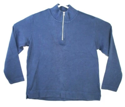 Pendleton Mens Size Medium 1/4 Zip Navy Blue Pullover Mock Neck Sweater - Image 1 of 4