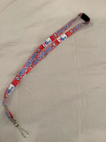 NBA PHILADELPHIA SIXERS KEY STRAP LANYARD KEY CHAIN GENTLY USED Cover
