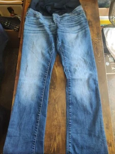 Isabel and Ingrid Women's Maternity Denim Jeans Size 2 / 26R Boot Cut Skinny EUC - Picture 1 of 6