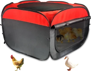 Portable Chicken Brooder Box Kit, Waterproof Chick Starter House with Storage Ba - Picture 1 of 8