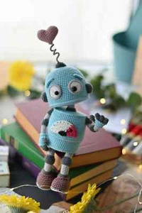 Crochet Robot Toy | Handmade Amigurumi Doll | Gift Idea for Boys - Picture 1 of 7