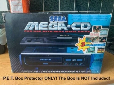 CONSOLEBOXES P.E.T. Plastic Console Box Protector for Sega Mega-CD 1 Console Box Mega CD