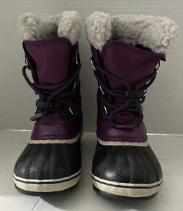 Sorel Girls Yoot Pac Nylon Boot Purple Size 1 M Big Kid Pre-owned FAST SHIPPING - Bild 1 von 7