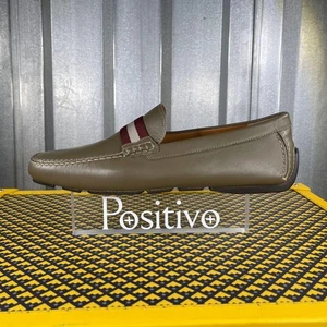 Bally Hombres Waltec Cuero Caqui Zapatos Conductores Zapatos EE. UU. 5.5 Nuevos - Imagen 1 de 9