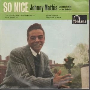 Johnny Mathis So Nice 7" vinyl UK Fontana 1958 ep featuirng you'd be so nice to - Image 1 of 1