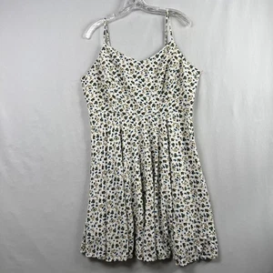 Old Navy Schlupfkleid Damen XL Mini Sommerkleid Blumen gesmokt Strand - Bild 1 von 14